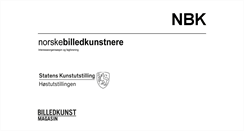 Desktop Screenshot of billedkunst.no